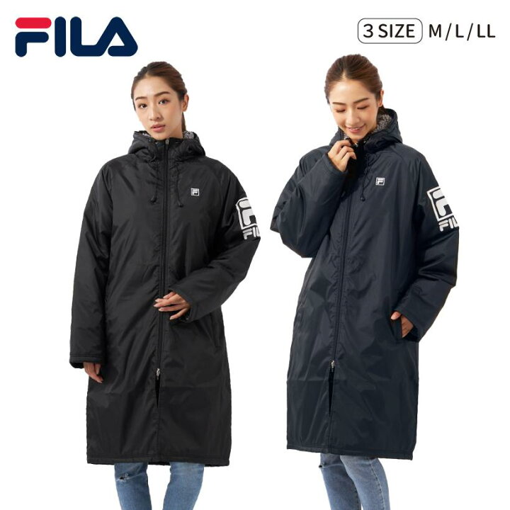 楽天市場】FILA フィラ レディース シープボア ベンチコート 中綿 保温 