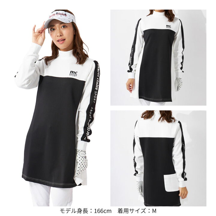 楽天市場】レディース ワンピース 長袖 バイカラー スタンドカラー 