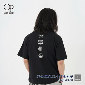 メンズ ユニセックス フロントロゴ Tシャツ 半袖 バックプリント ロゴT カジュアル ウェア OP オーシャンパシフィック 512591