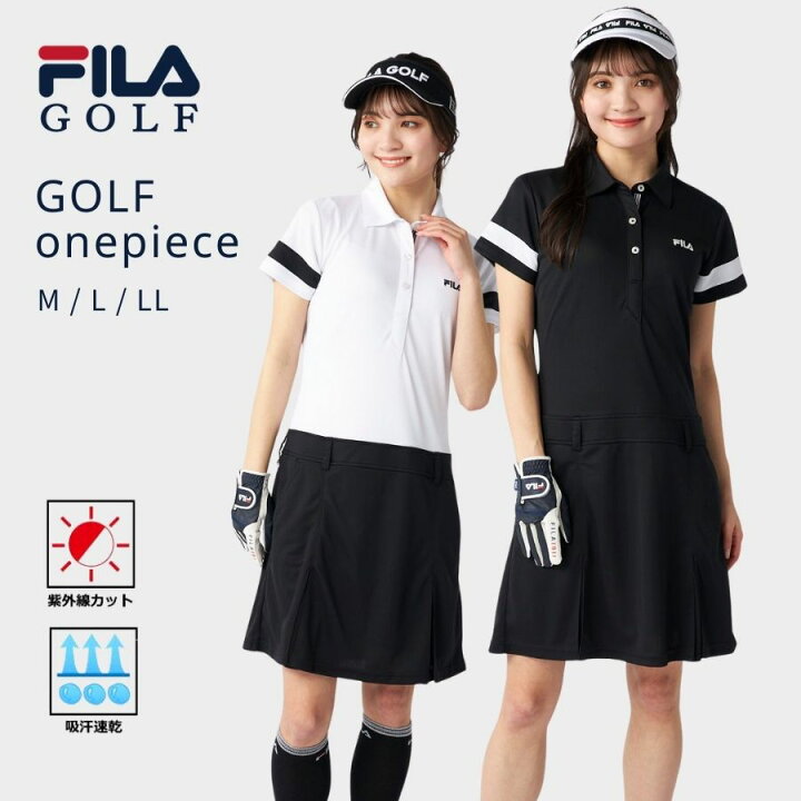 楽天市場】ワンピース ゴルフウェア レディース 半袖 FILAGOLF フィラ 