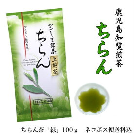 お茶 茶 知覧茶 ちらん茶 送料無料 お茶のぶどう園 知覧茶緑 100g 知覧 ちらん 日本茶 鹿児島 鹿児島茶 ギフト プレゼント 贈り物 お歳暮 土産 煎茶 緑茶 敬老の日 祝敬老