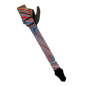Get'm Get'm ( �Q�b�g�� �Q�b�g�� ) Good Vibes 2�g Guitar Strap, Groovy Red White & Blue