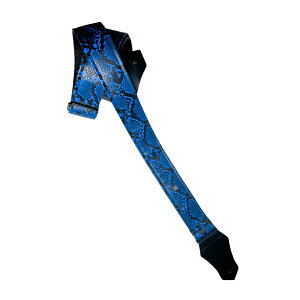 Get'm Get'm ( Qbg Qbg ) Electric Snake 2" Guitar Strap, Blue Snake