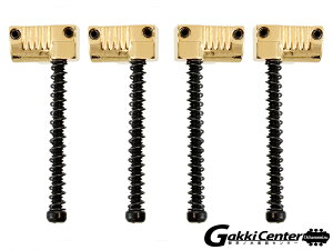 Allparts Set of 4 Grooved Saddles for Omega and Badass Bass Bridge Gold/6083