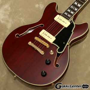DfAngelico Deluxe Series Deluxe Mini DC P-90, Satin Trans WineyVANo:W2301395zyX݌ɕiz