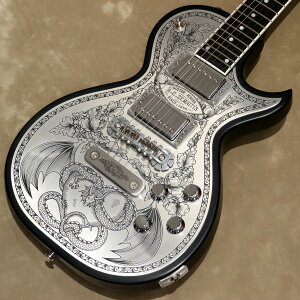 Zemaitis ( [}CeBX ) MFG-AC-24 Dragon & Heart, BlackyVANo: JG A24165z