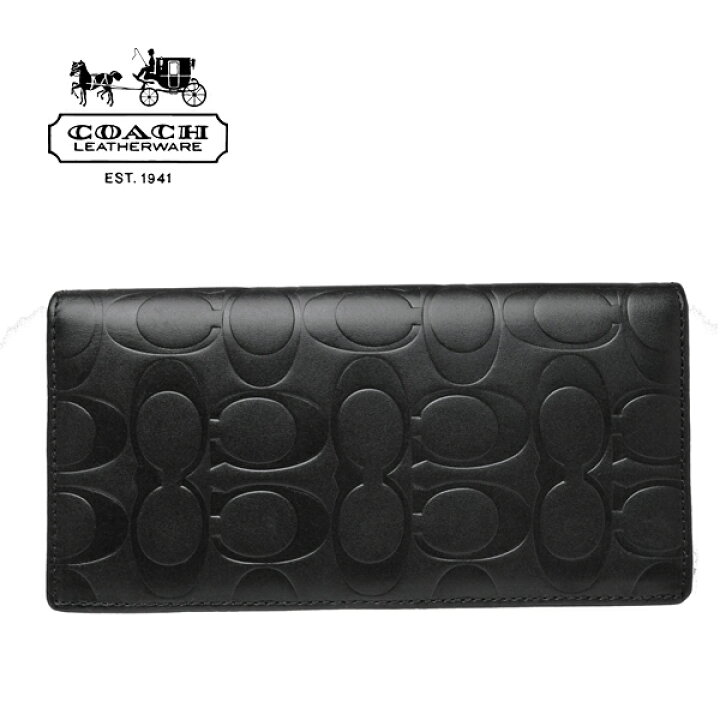 楽天市場】コーチ メンズ 長財布 COACH MENS F74525 BLK シグネチャー 