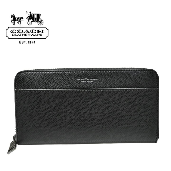 楽天市場】コーチ メンズ 長財布 COACH MENS 本革 クロスグレイン 