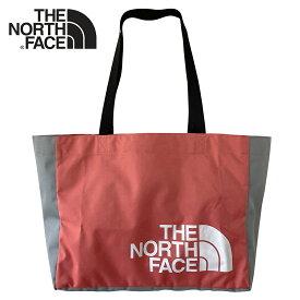 ノースフェイス トートバッグ THE NORTH FACE ループトート ナイロン エコバッグ USA限定 MEDIUM ピンク グレー