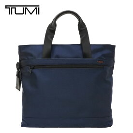 TUMI トートバッグ トゥミ バリスティックナイロン 2WAY ショルダー 斜めがけ PC タブレット収納 本革 レザーハンドル トラベル 旅行 ビジネス 鞄 ネイビー 紺
