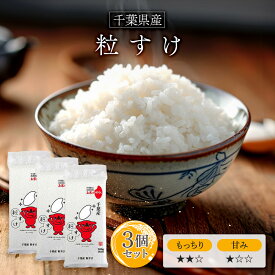 令和6年(2024年) 千葉県産 粒すけ 300g(2合) × 3パック l 真空パック 千葉 国産 お米 白米 オコメール ギフト プレゼント 送料無料