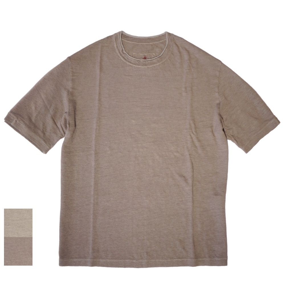 SIDE SLOPE(サイドスロープ)ガーメントダイ リネンTシャツ GARMENT-DYED linen T-Shirt【SSL33-303G】