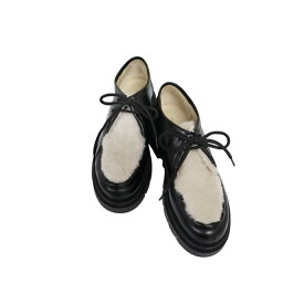 CORSO ROMA9(コルソローマノーヴェ) レディース　ムートンコンビレースアップシューズ 【OLGA381】