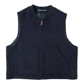 unfil(アンフィル)レディース　UNFIL WOOL BLEND DOUBLE FACE ZIP-UP VEST 【LONDON TRADITION×UNFIL】ダブルフェイス ジップベスト【WVFL-UW133】