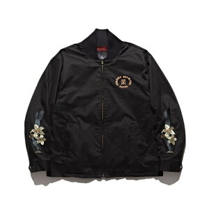 ROARK REVIVAL(A[N oCo)"FOREVER ROAMING" BOMBER JACKETyRJJ1153-BLKz