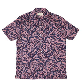 FAR AFIELD(ファー アフィールド)Stachio SS Shirt Animal Print プリント オープンカラーシャツ【AFS667】