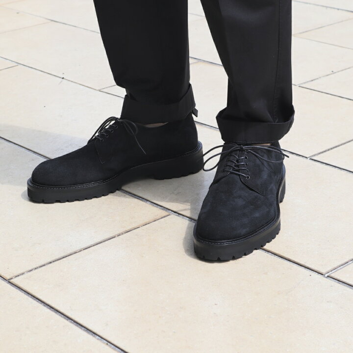 楽天市場】WH(ダブルエイチ)撥水スエードレザー プレーントゥ シューズ  