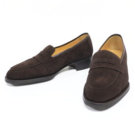 WH(ダブルエイチ)コインローファー スエードレザー ボロネーゼ式 グッドイヤー製法 ”CAFE ダークブラウン”【WHV-3501S】