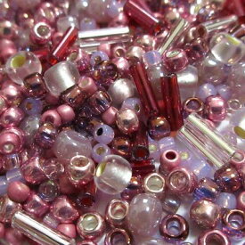 TOHO トーホービーズ 【 グラスビーズ ミックスビーズ 】/ シードビーズ ・ ビーズミックス / プリンセスピンク MIX /10g入り