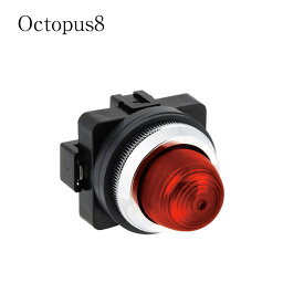 IDEC APN126DNR φ30 TWNシリーズ パイロットライト 丸形 LED照光 レッド RED AC200/220V 簡単取付 IP65防塵防水 EN規格適合 制御盤用 表示灯 工場設備 電気制御 汎用タイプ