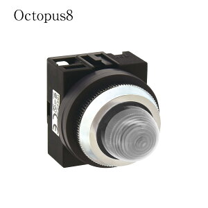 IDEC �A�C�f�b�N APS122DNPW �p�C���b�g���C�g �ی` ��25 TWS�V���[�Y LED�ƌ� �s���A�z���C�g �� AC/DC24V M3.5�˂��[�q IP65 �ی�\�� �[�q�J�o�[�s�v 6�F�Ή�LED�� LSRD���̗p �z���H���팸 ���ۋK�i�F�� 