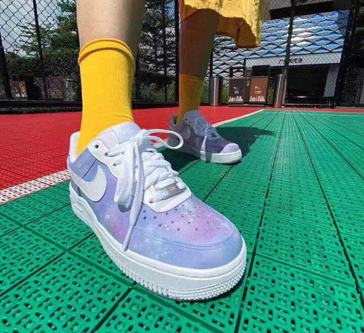 楽天市場 人気商品 オシャレ紫外線で色が変わる Nike Air Force 1 ナイキ エアフォースワン カスタム スニーカー インスタ映え カスタマイズ カスタムスニーカー カスタマイズナイキ 原宿系 総合百貨ストア