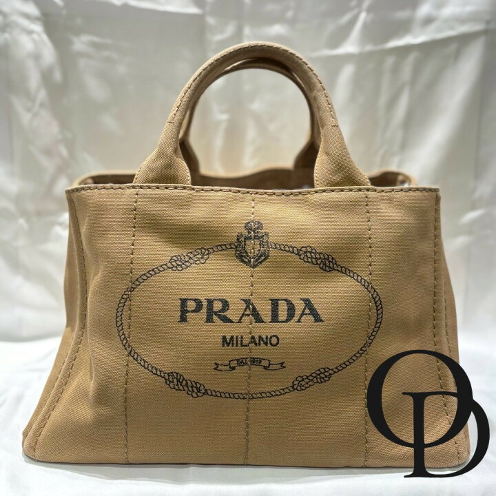 楽天市場】【中古】プラダ PRADA カナパ コルダ トートキャンバス 