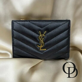 【中古】サンローラン Saint Laurent 668287 コンパクトウォレット ブラック Compact Wallet Black