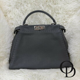 【中古】FENDI フェンディ 8BN226 セレリア ピーカブー ミディアム ブラック Selleria Peekaboo Medium Black