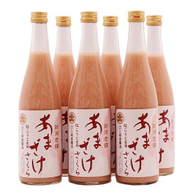 甘酒 桜 740g×6本 花見 米麹 三崎屋醸造 あまざけ ノンアルコール 砂糖不使用 贈り物