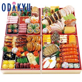 百貨店公式 ＜ 京・料亭 わらびの里 ＞ 和洋おせち料理 4段 3人前 ~ 4人前 おせち 2026 予約 事前予約 期間限定 送料無料 おせち料理 お節 お取り寄せ 有名店 お正月 元旦 年末 年始 高級 家族 ｜12月31日(水)にお届け※お届け可能地区要確認(O)