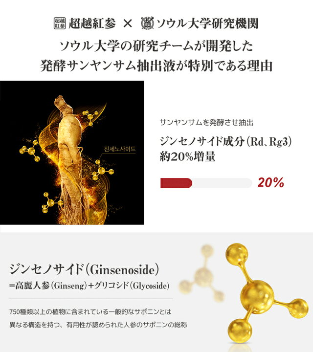 楽天市場】超越紅参 発酵紅参デイリースティックオリジナル 360ml 