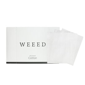 WEEED クリアスムーズ コットン (44枚入) 【単品】 綿100% 大判 大きい 薄手 パック お手入れ ケア クレンジング 拭き取り ふきとり 化粧 化粧品 化粧水 weed ウィード うぃーど