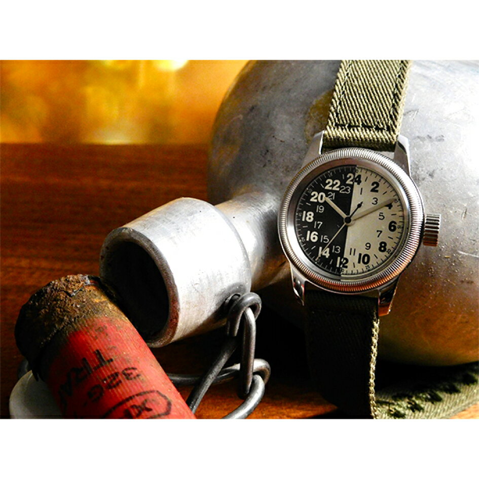 腕時計 レディース 小さい プレゼント 日本製 ブランド ミリタリー ウォッチ 防水 アナログ ペア メンズ アラビア数字 おしゃれ ユニセックス  アーミー 文字盤 個性的 24H時計 エアフォース US Army Air Force A-17A 布ベルト | おでかけセレクト　楽天市場店