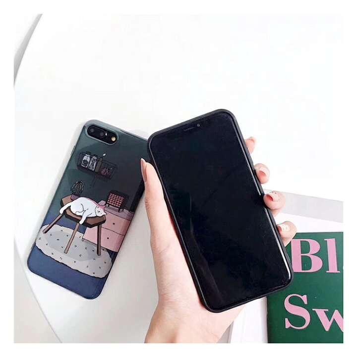 楽天市場 Iphoneケース かわいい Iphone Xr ケース 猫 Iphone Xs X Iphone8 ケース Iphone7ケース キャラクター おしゃれ おもしろ 薄型 絵画 シリコン ソフト ねこ 北欧 ワイヤレス充電対応 動物 Tpu 海外 キャラ アート イラスト インスタ おでかけセレクト 楽天市場店