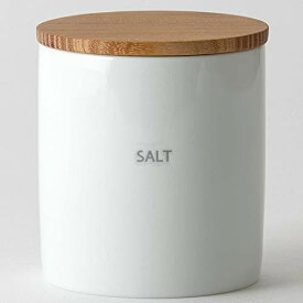 【送料無料】 LOLO 保存容器 SALT キャニスター 日本製 陶器 磁器 チーク 蓋つき