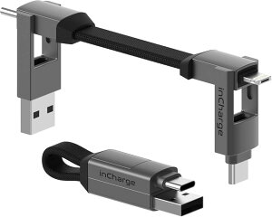 �y���������z Rolling Square inCharge 6 �[�d�P�[�u�� �}���`USB�P�[�u�� 6-in-1 iPhone Android �Ή� �}�[�L�����[�O���[