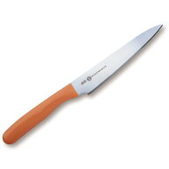 協和工業 夢ゲンナイフ オレンジ ミニナイフ 14cm ギザ刃 日本製 ステンレス K0105401