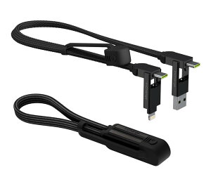 Rolling Square �y�����zinCharge XL 30cm �[�d�P�[�u�� �}���`USB�P�[�u�� 6-in-1 100W �^�u���b�g �m�[�gPC �A�[�o���u���b�N