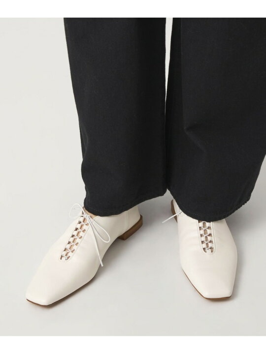 楽天市場】【SALE／10%OFF】ファインレースアップ フラット10↑ ODETTE 