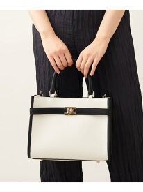 【一部別注】＜GIANNI NOTARO＞Linebag M Odette e Odile オデット エ オディール バッグ ハンドバッグ ホワイト ブルー【送料無料】[Rakuten Fashion]