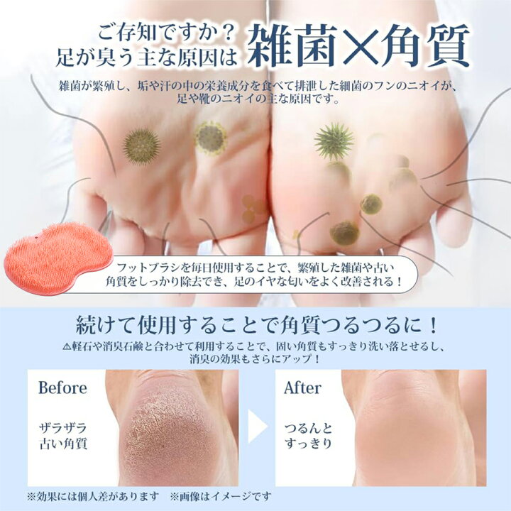 楽天市場】M 足臭ブラシ 足洗い フットブラシ 足洗いマット 足の臭い 