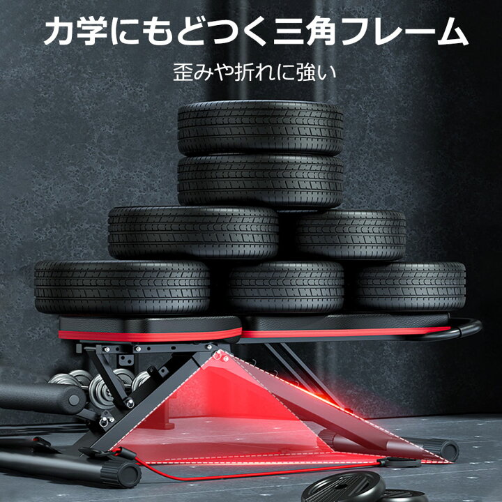 楽天市場】即納！ 4WAY トレーンニングベンチ 調整式インクライン 
