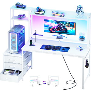ODK �Q�[�~���O�f�X�N ��120cm ��138cm �p�\�R���f�X�N �R���Z���g&LED�t�� �� pc�f�X�N �Q�[���f�X�N gaming desk �����o�������j�^�[��t�� �Q�[�~���O�e�[�u�� �I�t�� ���E����ւ��Ή� ��������