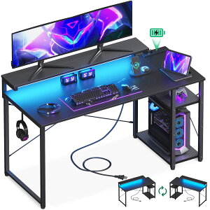 _SS匈ZZ[! Ώۏi啝l^Q[~OfXN p\RfXN bN&RZgt 100/120cm  pcfXN Q[fXN gaming desk j^[&LEDt ?q Q[~Oe[u 