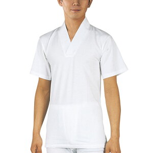 神寺用衣裳 天竺綿Tシャツ半襦袢 半袖 塩瀬半衿付高級天竺綿 合用 白衣 作務衣 踊り用 和装肌着 着物 和服 肌着 特殊衣裳 じゅばん