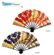 舞扇子 扇子 踊り用 9寸5分 金ホログラム箔 赤 紫 流水桜 四季の舞 扇子箱入