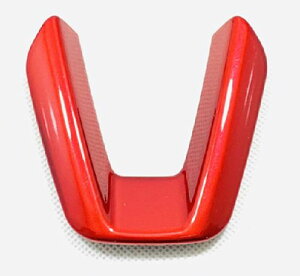 CX-3 CX-5 CX-8 アテンザ アクセラ デミオ ステアリング ハンドル ガーニッシュ レッド 内装 ドレスアップ カスタムパーツ