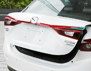 アクセラ AXELA BY セダン トランクガーニッシュ レッド 外装 ドレスアップ カスタム パーツ アクセサリー