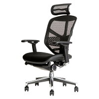 新商品《期間中ポイント10倍!》【完成品】エルゴヒューマンエンジョイ/クッション座面タイプ(カラー:ブラックのみ限定)/ランバーサポート付/ヘッドレスト有り【搬入・設置・梱包材引取り無料】【家財便送料無料】メッシュチェア/オフィスチェアENJOY/EGP/
